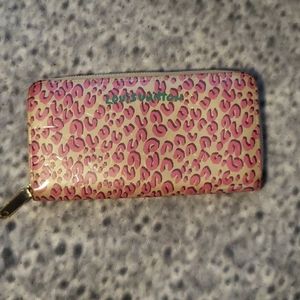 Louis Vuitton Pink Zippy Leopard Wallet